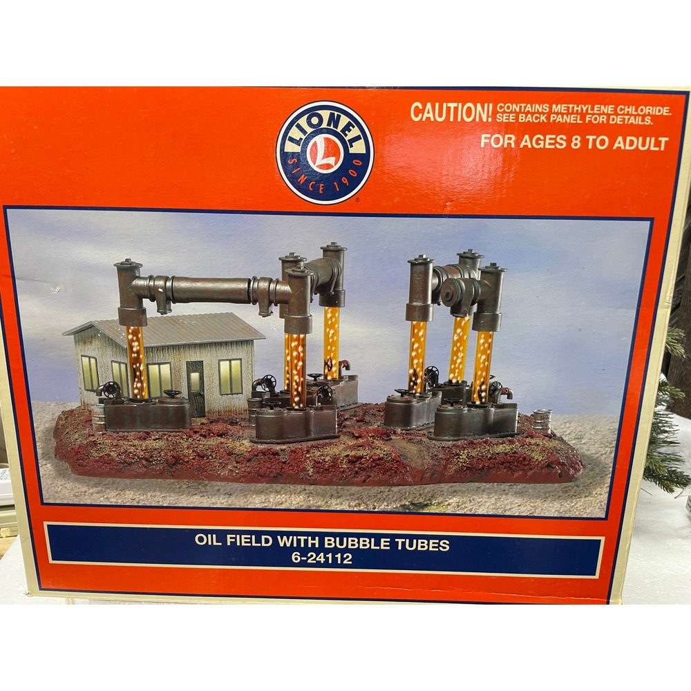 Lionel 6-24112 Oil Field with Bubble Tubes O Gauge Train Accessory Untested